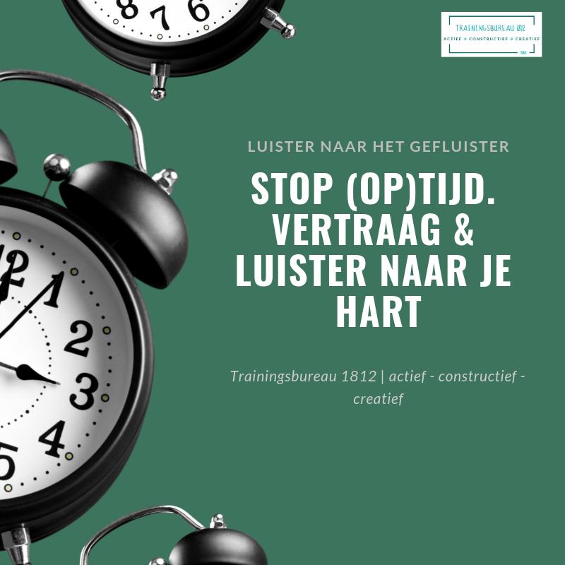 op tijd stoppen